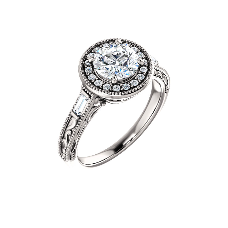 Twist Rope Engagement Ring Setting