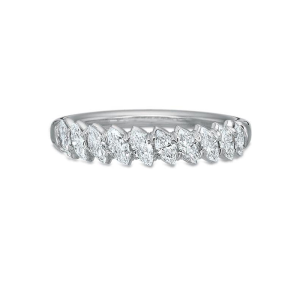 18kt White Gold Marquise Diamond Band