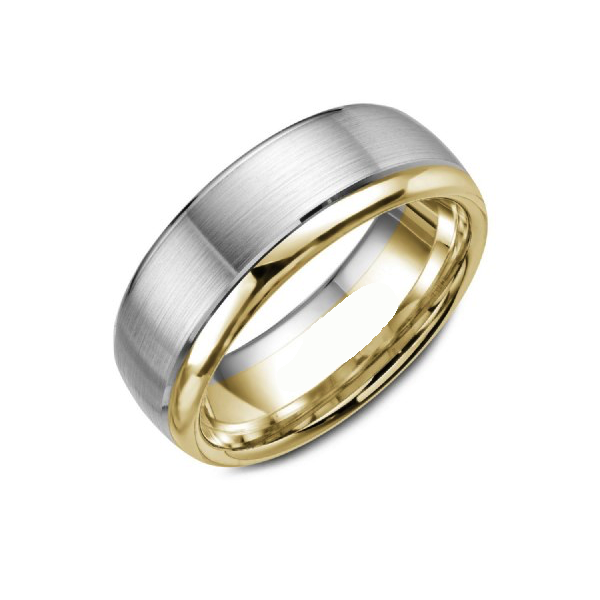 Rose gold wedding band 6.5mm