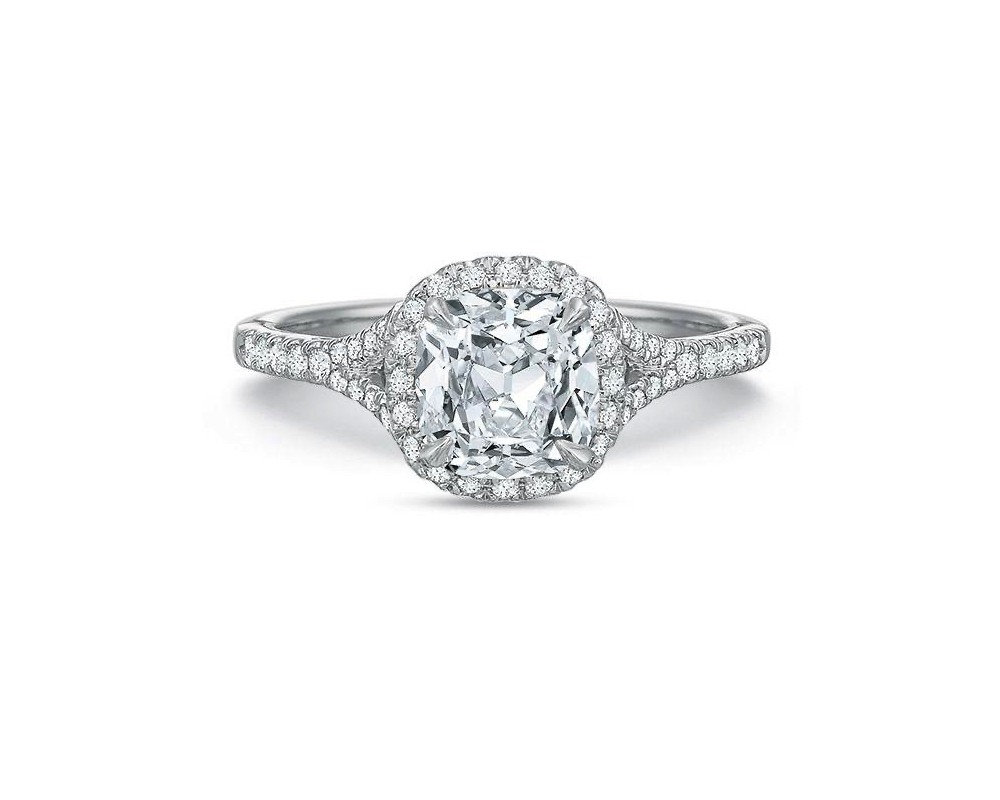 Olivia Halo Round Diamond Engagement Ring
