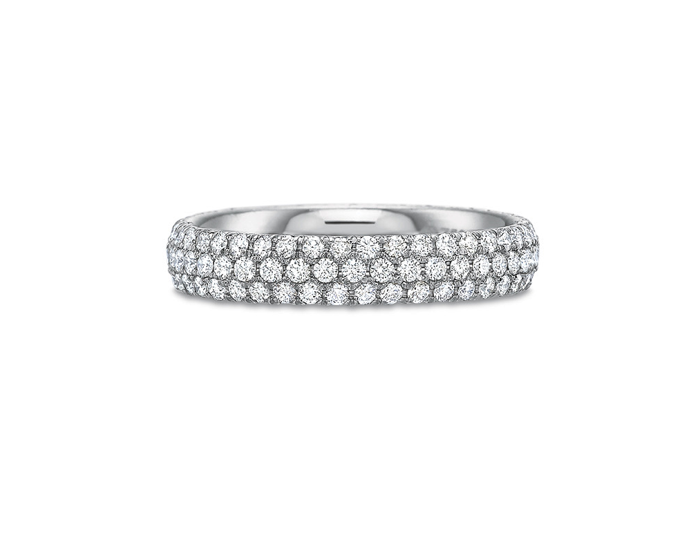 14kt White Gold Marquise Diamond Band