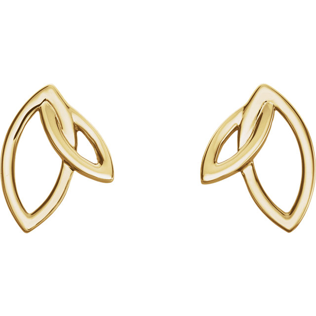 Triangle stud earrings