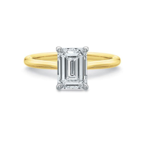 Desiree Emerald Solitaire Engagement Ring