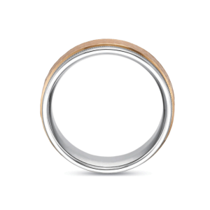 Men's Rose Gold Hammered Wedding Band