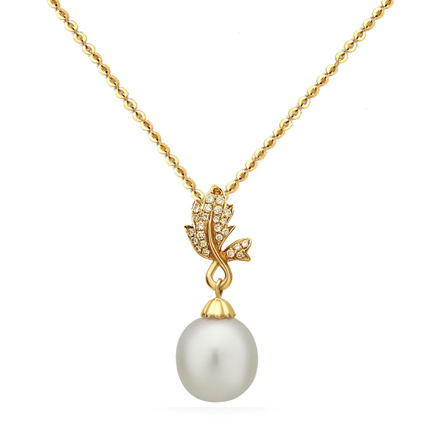 Tahitian Pearl Diamond Pendant