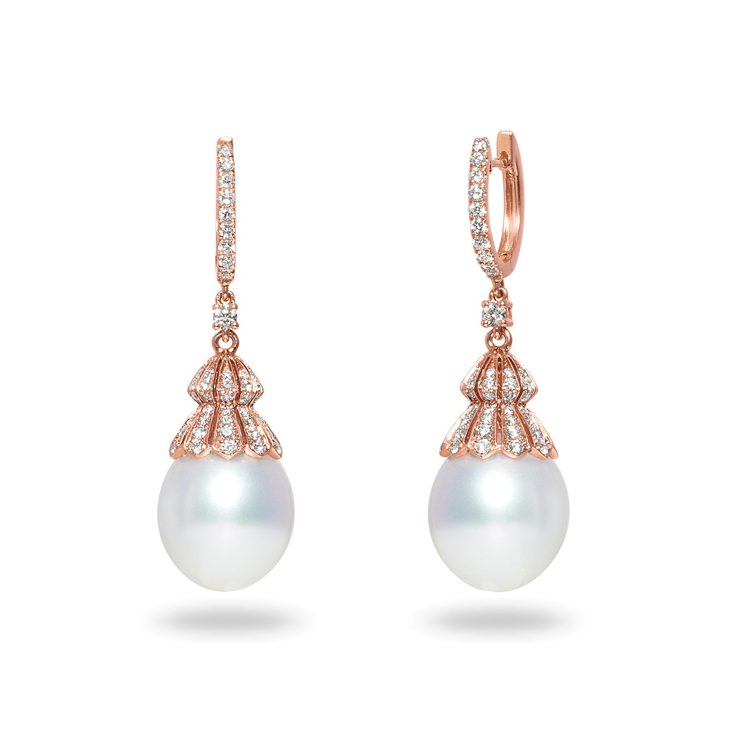 White South Sea Cultured Pearl Earrings