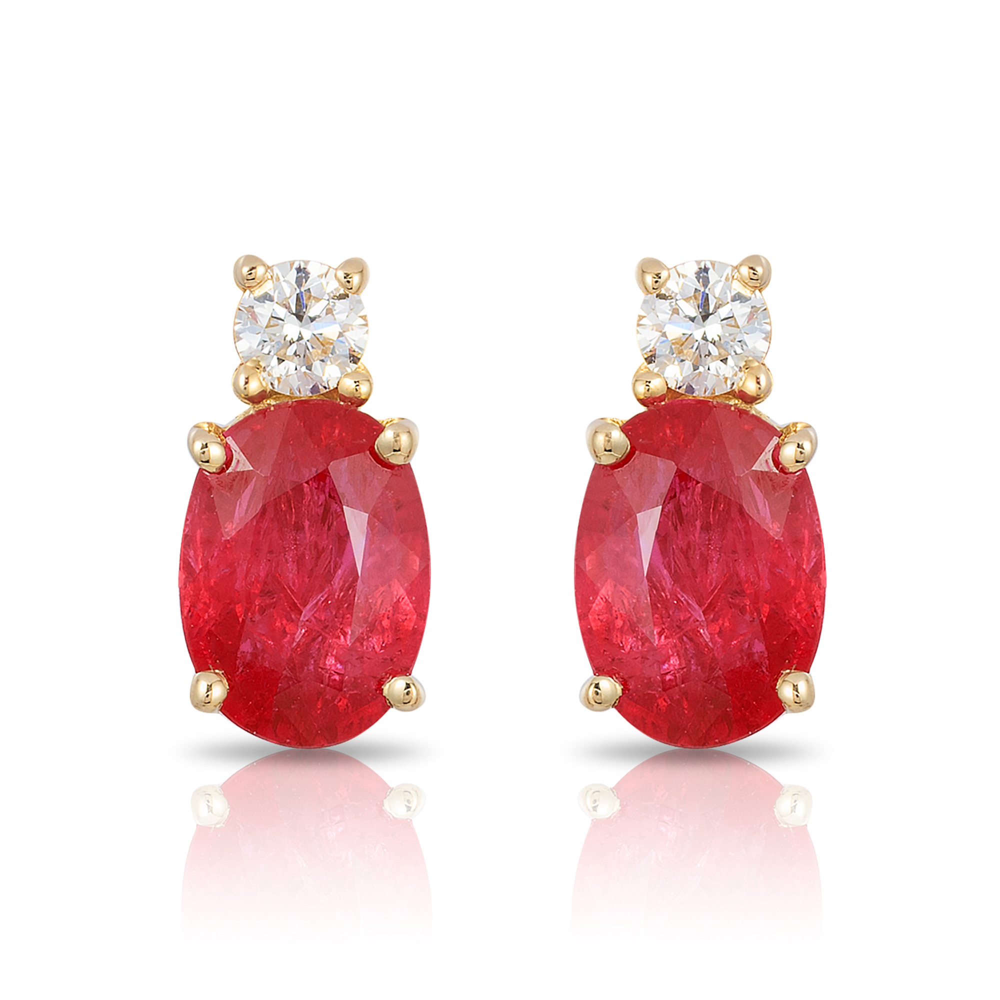 14kt Amethyst Diamond Earrings
