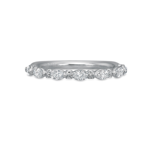 14kt White Gold Marquise Diamond Band