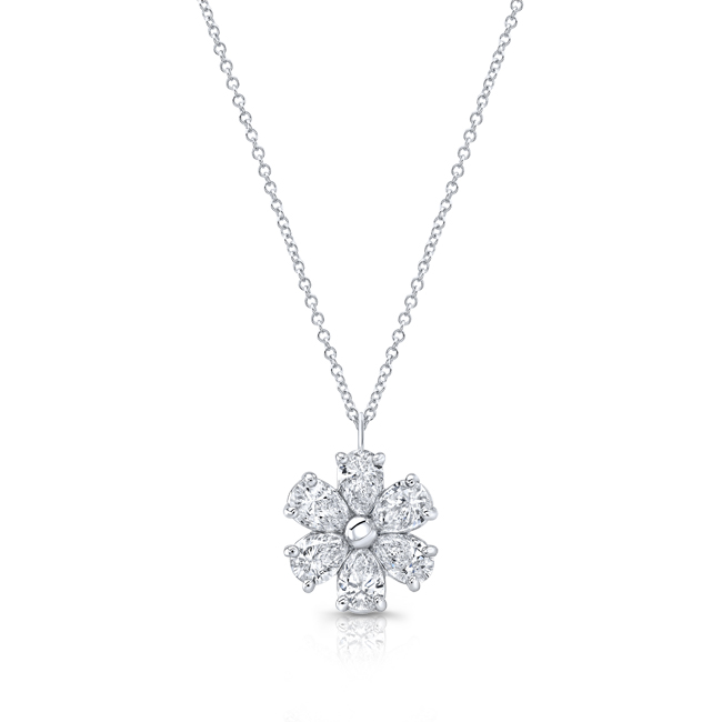 18kt White Gold South Sea Diamond Earrings