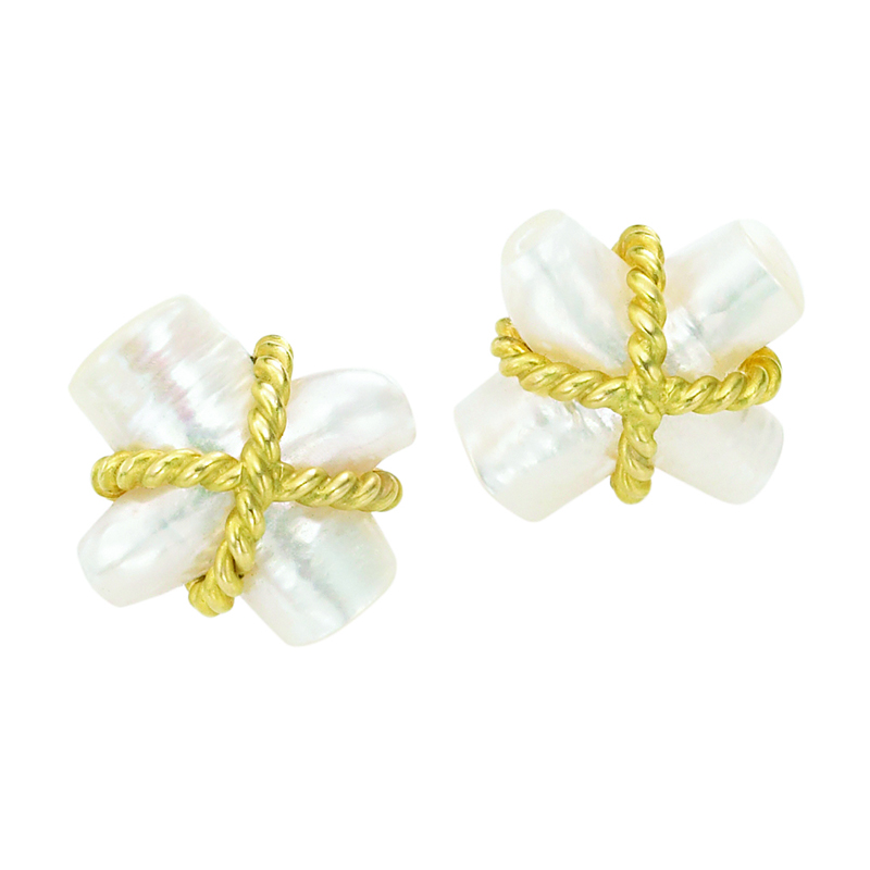 Pearl Citrine Earrings