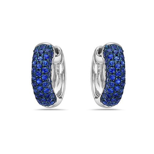 images Sapphire Hoop Earrings