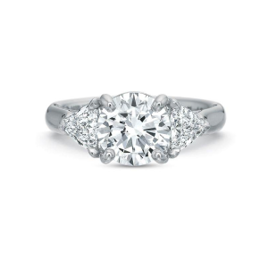 The Rockstar Trio Three Stone Engagement Ring Setting