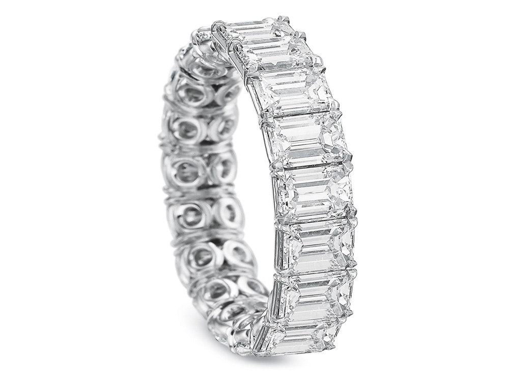 Cushion Diamond Eternity Band