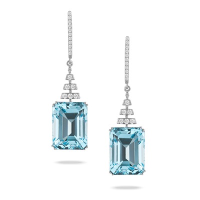 WHITE GOLD DIAMOND EARRING