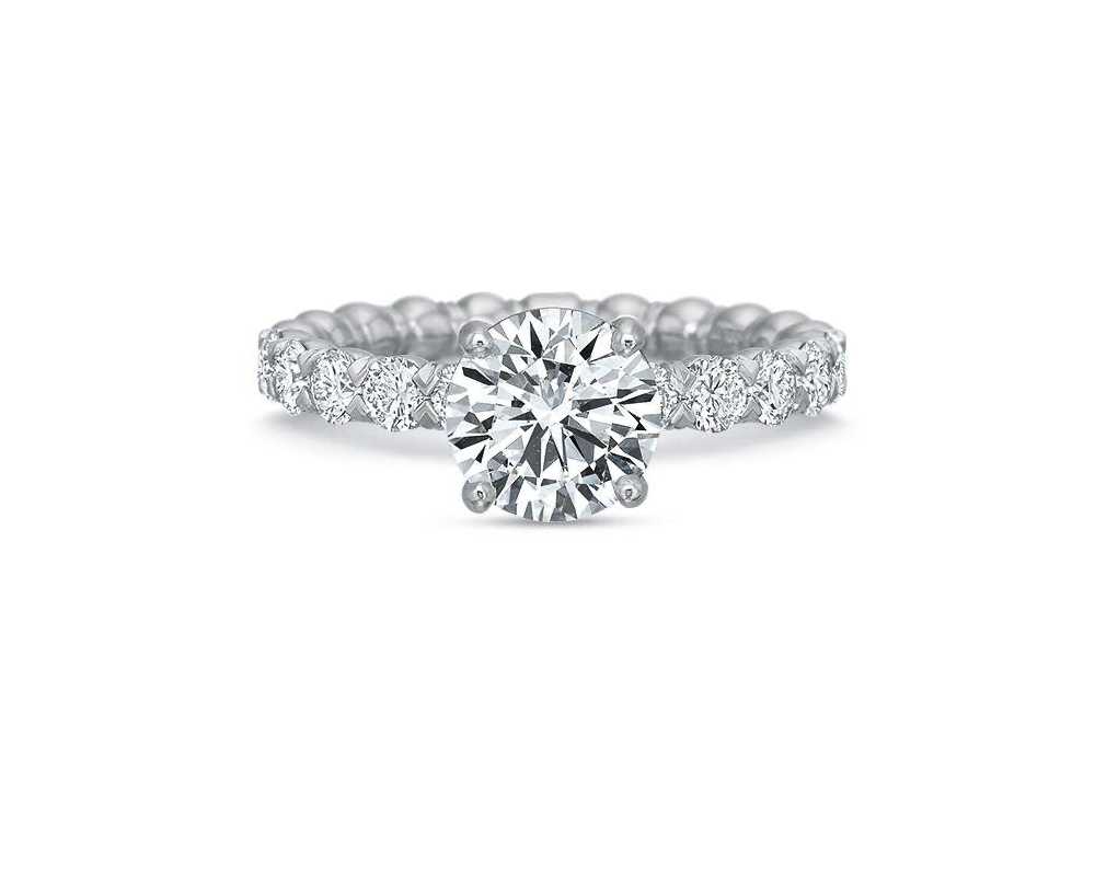 Riviera Cushion Cut Engagement Ring