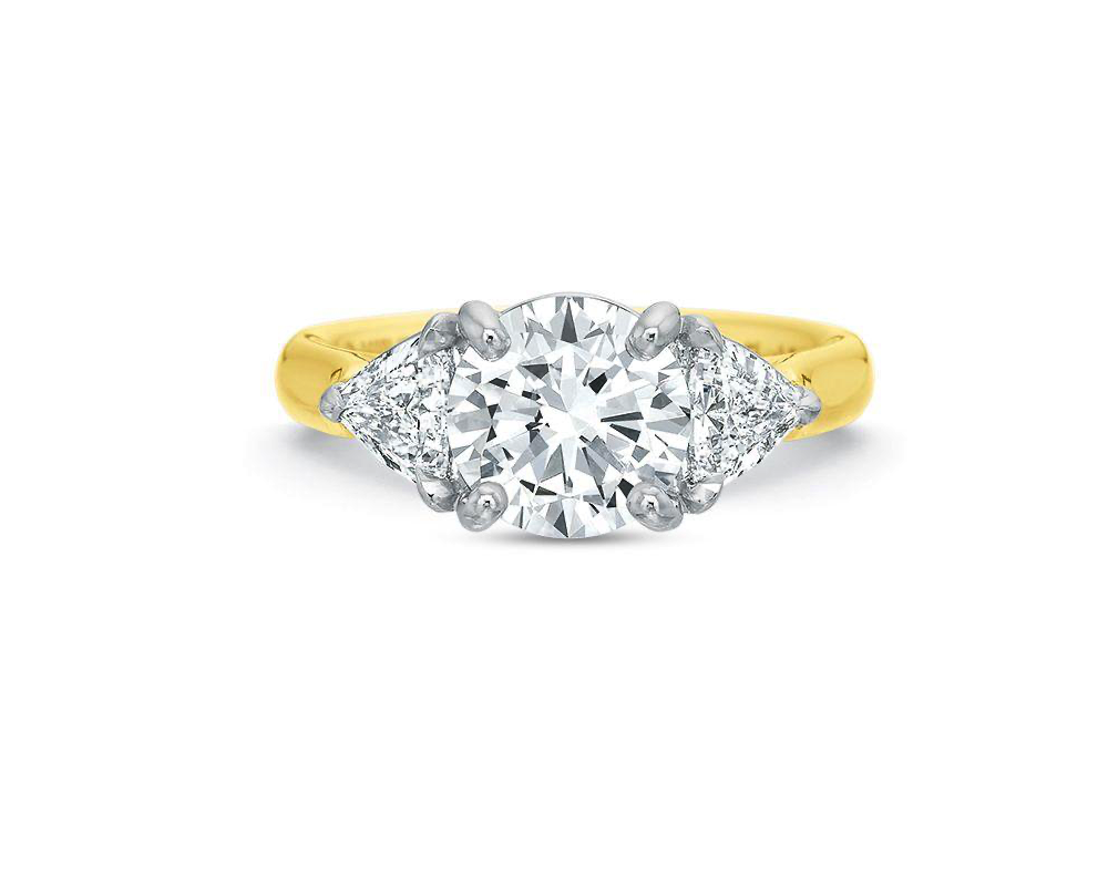 Desiree Oval Three Stone Setting
