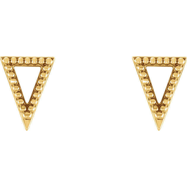 images Triangle stud earrings