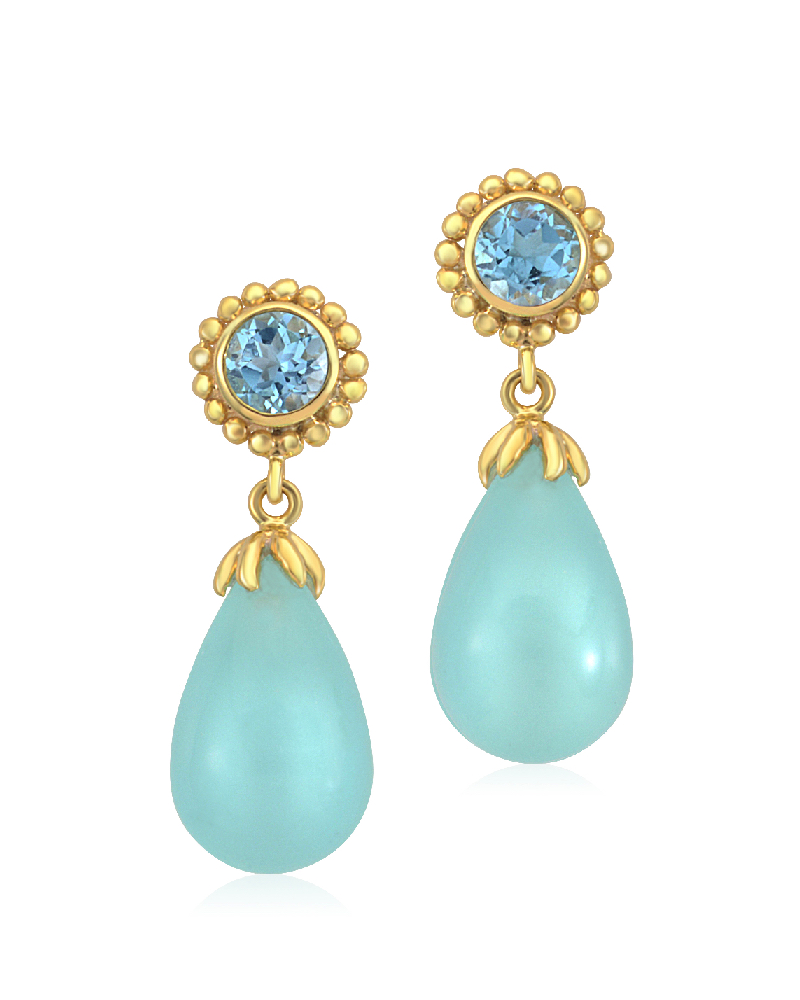 18kt White South Sea Cultured Pearl Earrings