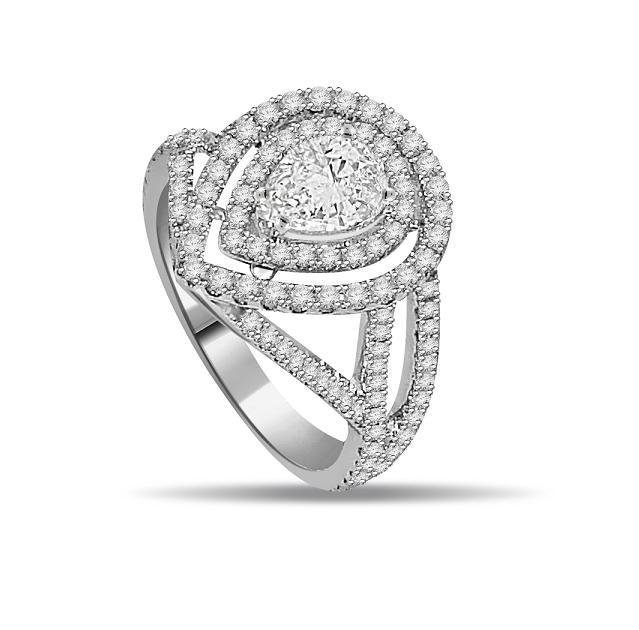 images Pear Shape Diamond Engagement Ring