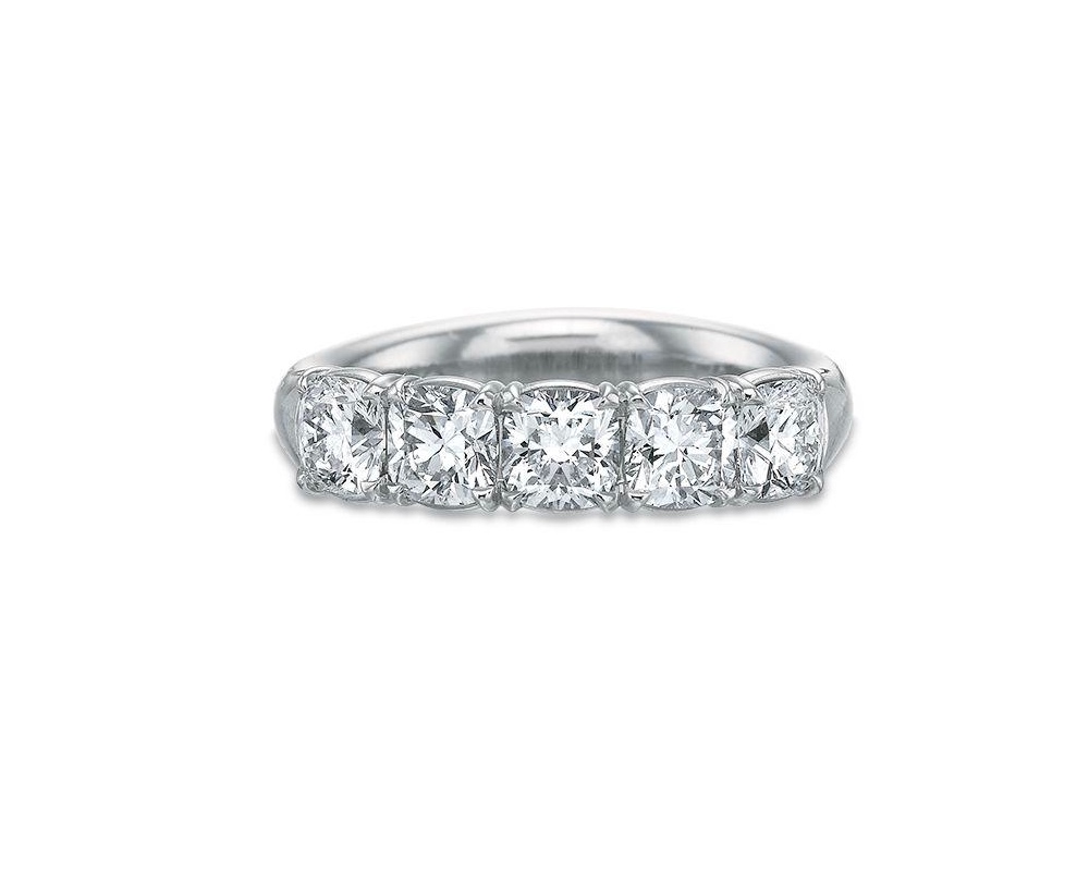 images Cushion Diamond Band