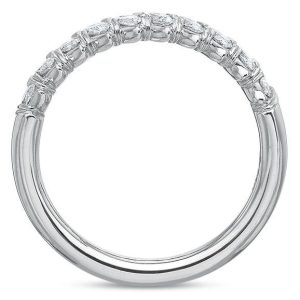 18kt White Gold Marquise Diamond Band