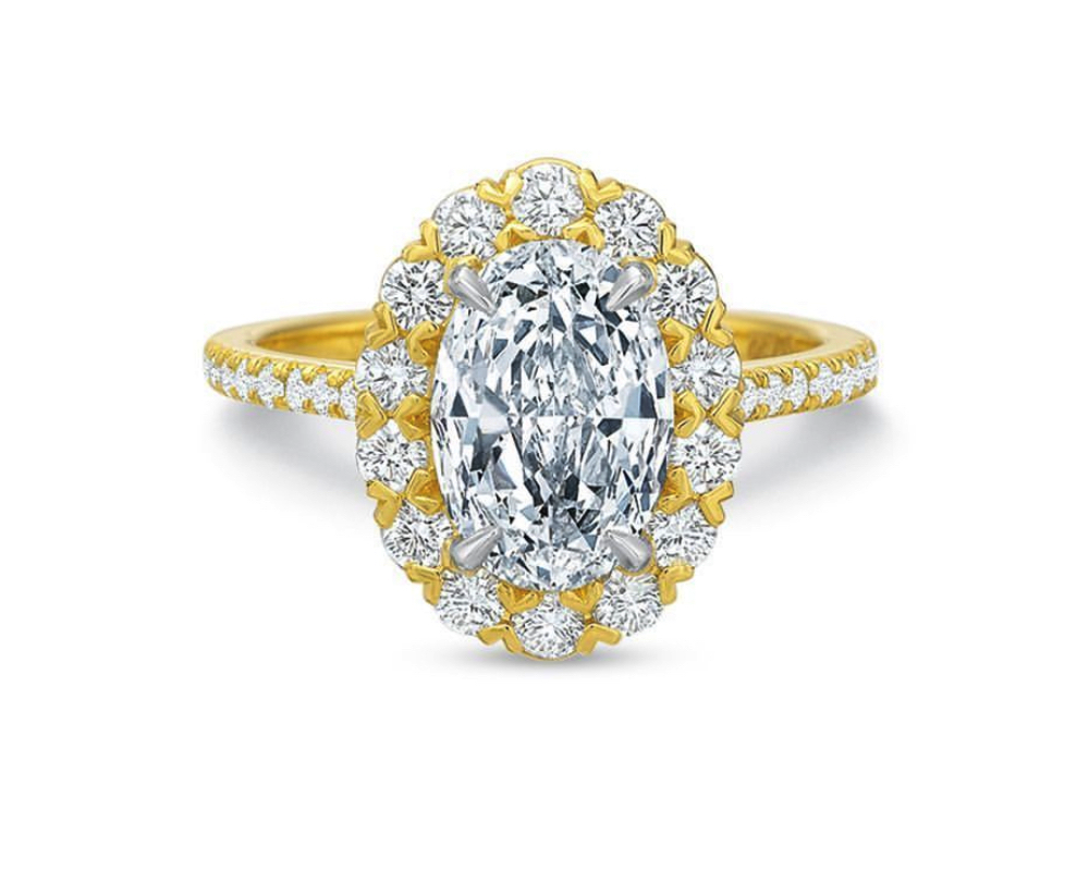 Marquise Diamond Cluster Earrings
