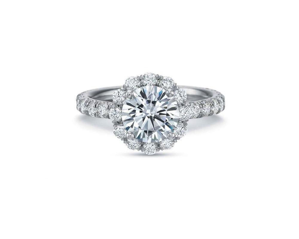 Riviera Rose Gold Engagement Ring Setting