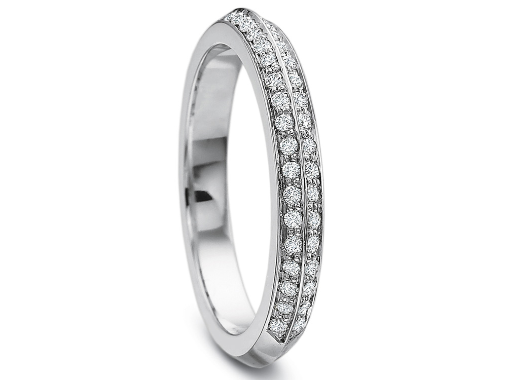 images Two Row Diamond Pave Band