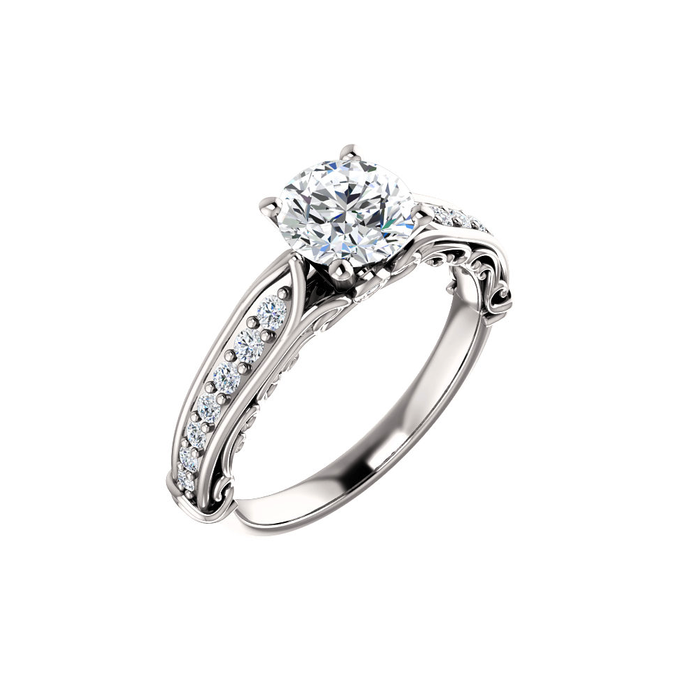 Vintage Diamond Engagement Ring Setting