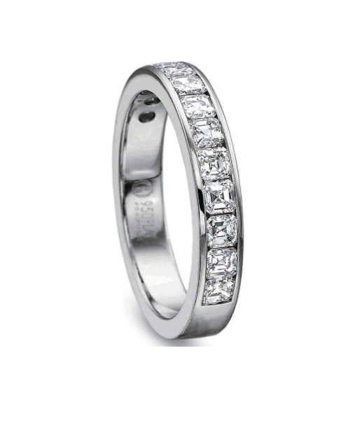 Ideal Cushion Five Diamond Band