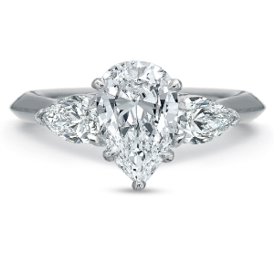 Valentina Pear Shape Three Stone Engagement Ring