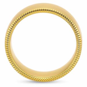 Coin Edge Men's Wedding Band