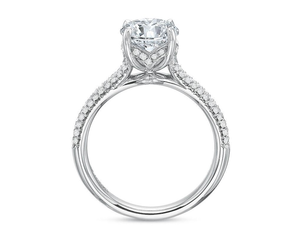 images Chevron Pave Engagement Ring
