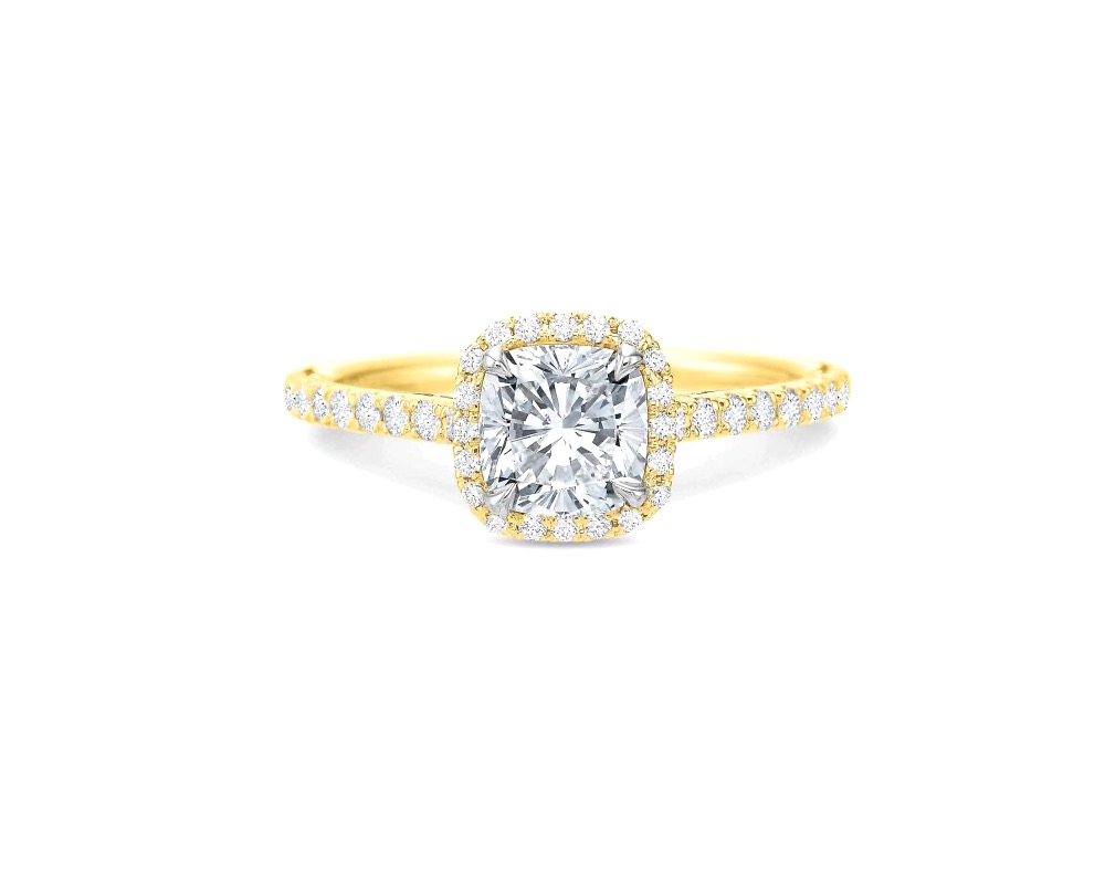 images Olivia Cushion Halo Engagement Ring Setting
