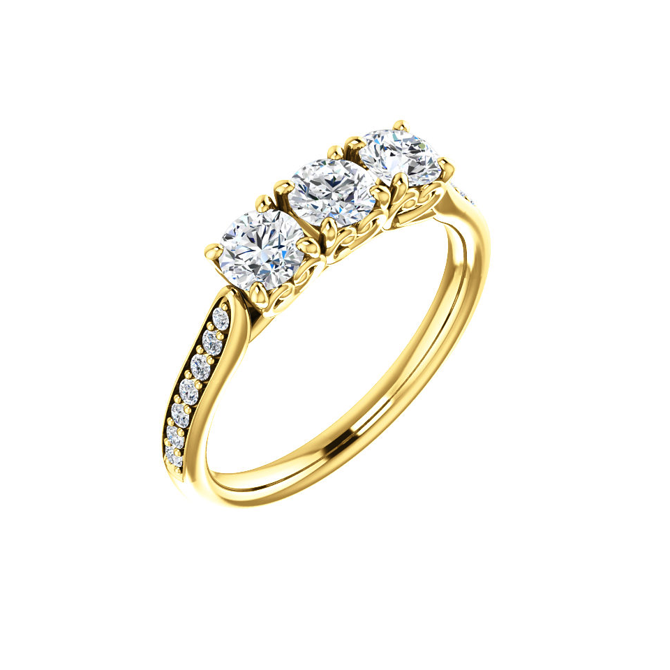Open Band Infinity Engagement Ring Setting