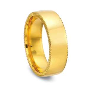 Coin Edge Men's Wedding Band
