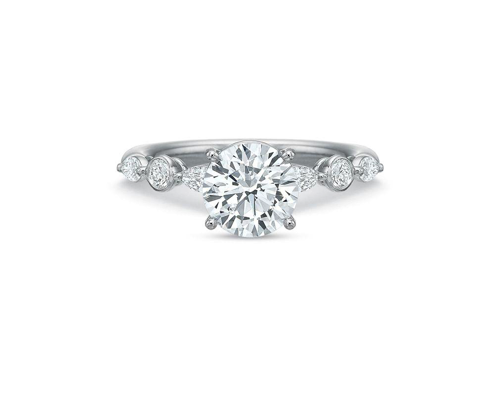 Vanessa Pave Diamond Engagement Ring