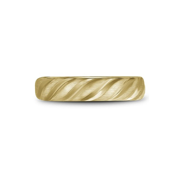 Two tone mens gold band 7.5mm