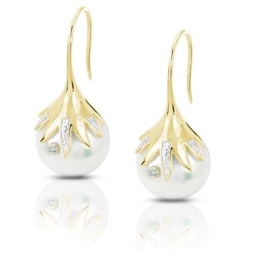 Golden South Sea Pearl Earrings