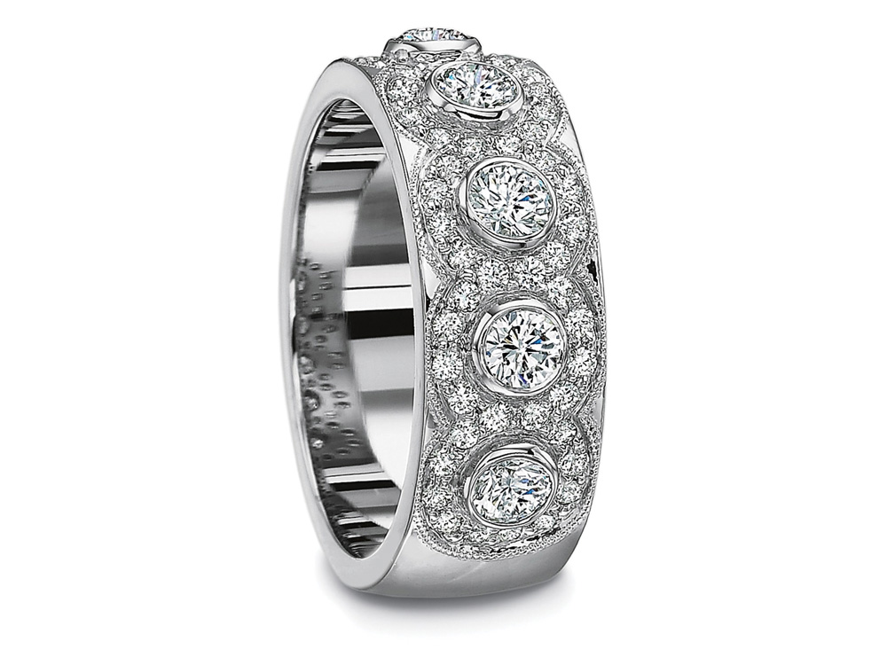 images White Gold Diamond Band