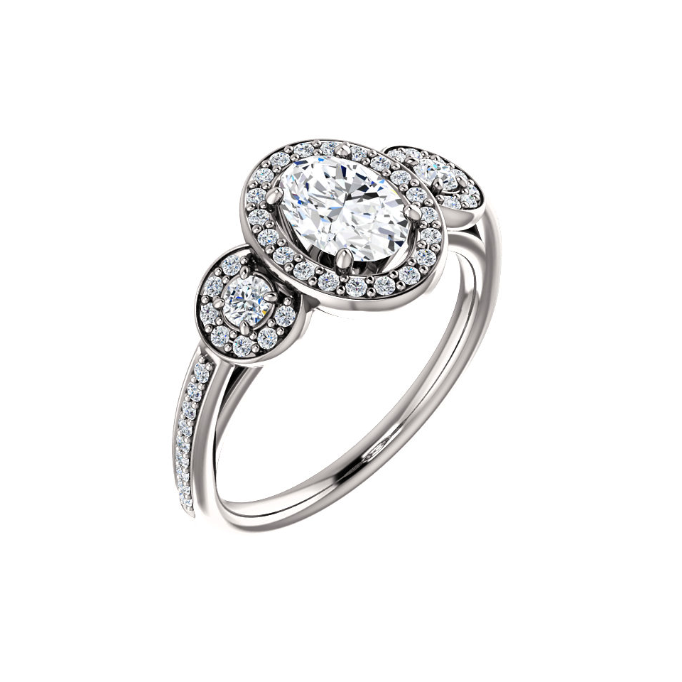 18kt yellow gold Five Row Diamond Band