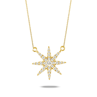 images Diamond Snowflake Necklace