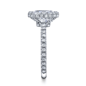 Chelsea Double Edge Oval Halo Engagement Ring