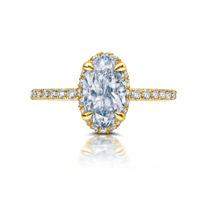 18kt Yellow Gold Olivia Halo Engagement Ring