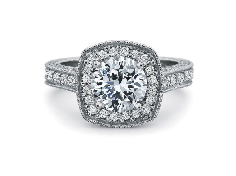 images Halo Diamond Engagement Ring