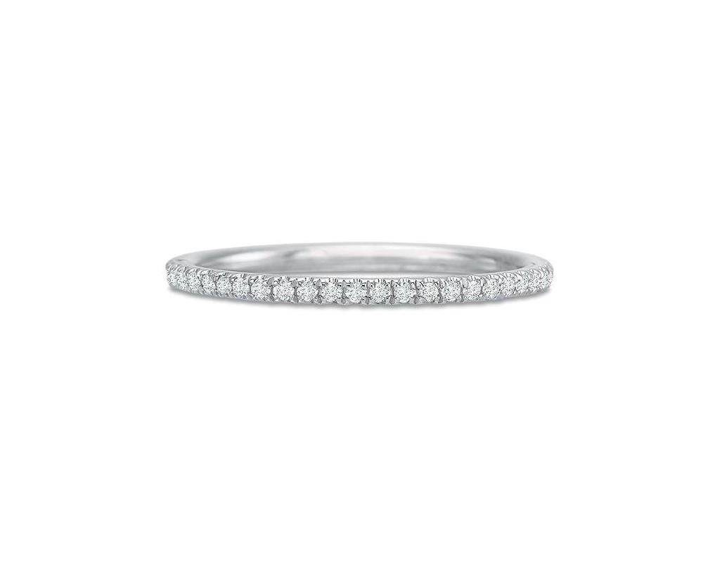 images 18kt White Gold Diamond Eternity Band