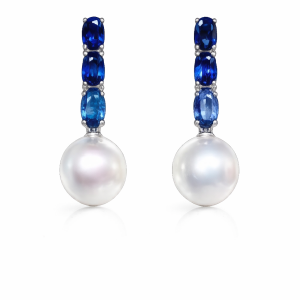 Sapphire South Sea Earrings