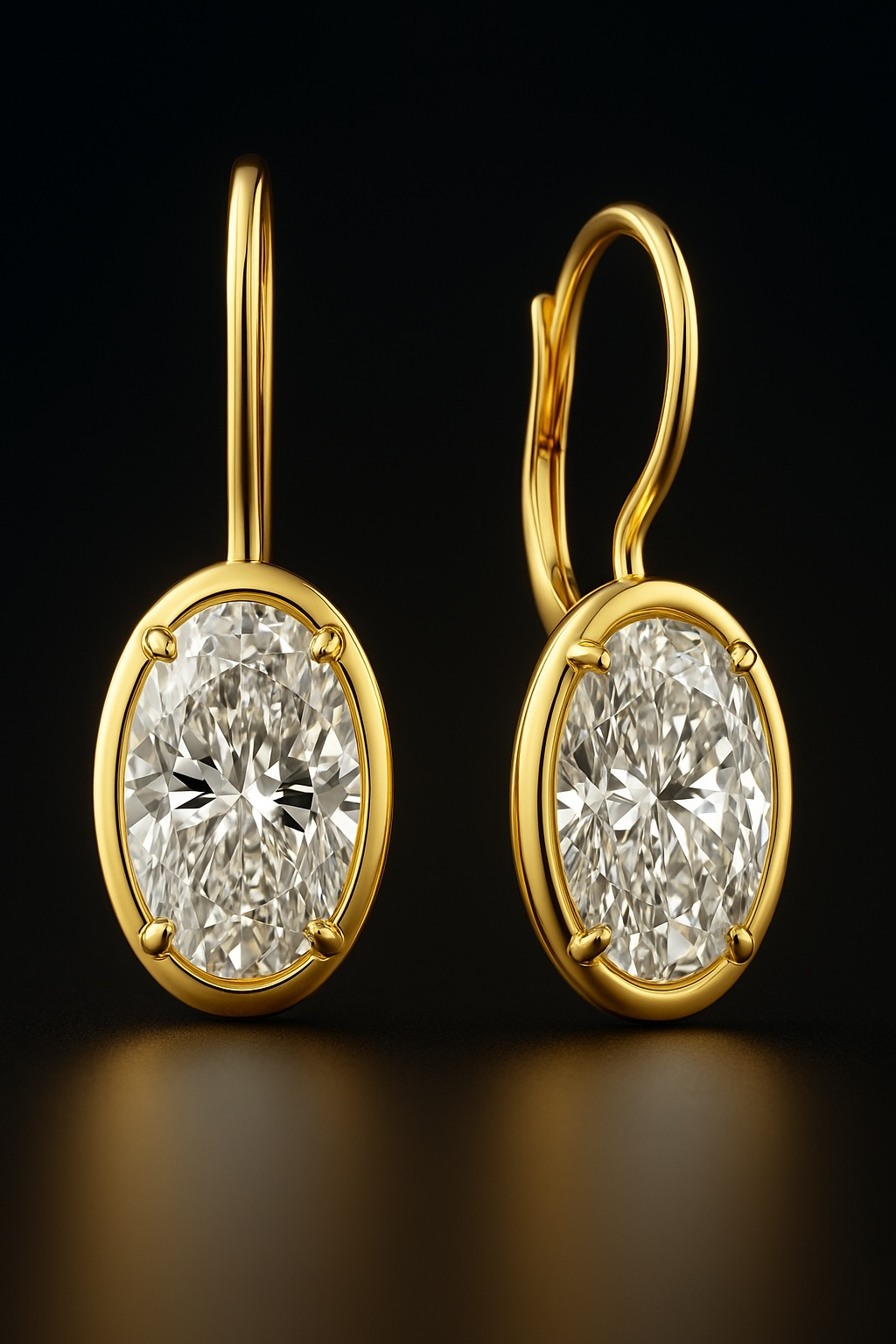 ovaldiamondearrings Oval Diamond Earrings