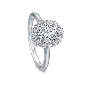 Lily Halo Engagement Ring