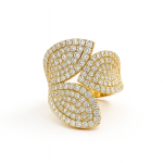 Pave Flower Diamond Earrings